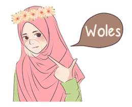 Hijab Chic: Animated Sticker sticker #13987418