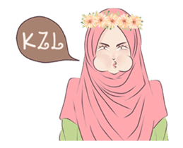 Hijab Chic: Animated Sticker sticker #13987419