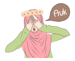Hijab Chic: Animated Sticker sticker #13987421