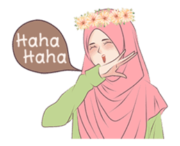 Hijab Chic: Animated Sticker sticker #13987422