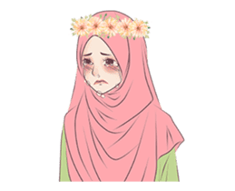 Hijab Chic: Animated Sticker sticker #13987423