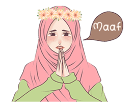 Hijab Chic: Animated Sticker sticker #13987424