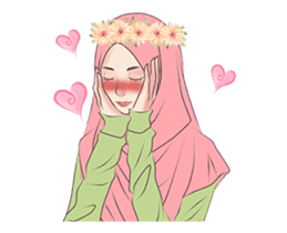 Hijab Chic: Animated Sticker sticker #13987425