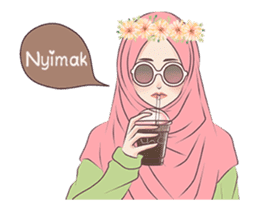 Hijab Chic: Animated Sticker sticker #13987427