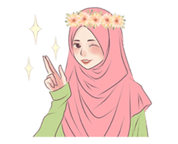 Hijab Chic: Animated Sticker sticker #13987428