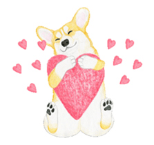 corgi motion sticker sticker #13988928