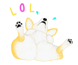 corgi motion sticker sticker #13988929