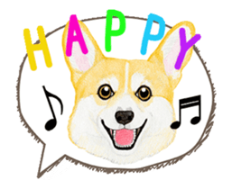 corgi motion sticker sticker #13988932