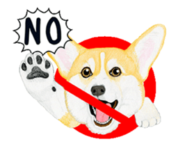 corgi motion sticker sticker #13988936