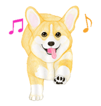 corgi motion sticker sticker #13988939