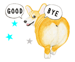 corgi motion sticker sticker #13988940