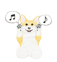 corgi motion sticker sticker #13988946