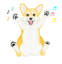 corgi motion sticker sticker #13988947