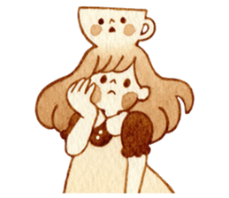 cup&girl sticker #13989163