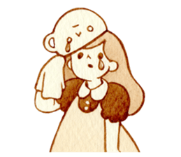 cup&girl sticker #13989165