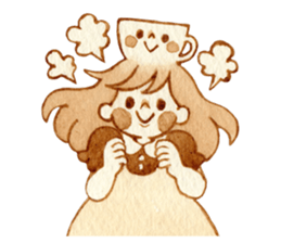 cup&girl sticker #13989167