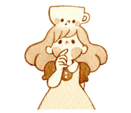 cup&girl sticker #13989170
