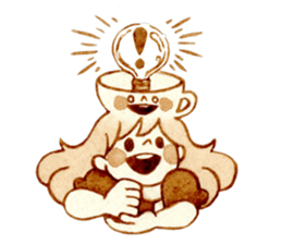 cup&girl sticker #13989173