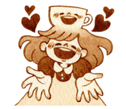 cup&girl sticker #13989183