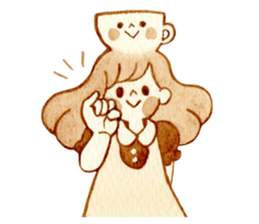 cup&girl sticker #13989184