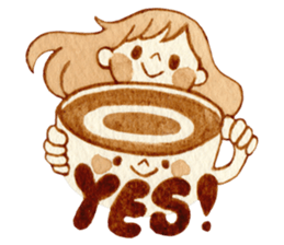 cup&girl sticker #13989186