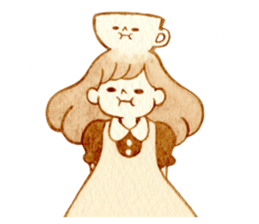 cup&girl sticker #13989188