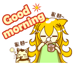 Cat Girl go around anywhere 2~Daily life sticker #13989572