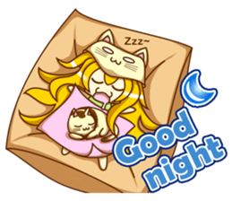 Cat Girl go around anywhere 2~Daily life sticker #13989573