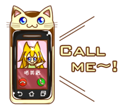 Cat Girl go around anywhere 2~Daily life sticker #13989589