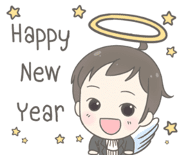 Angelito : Happy New Year sticker #13990026