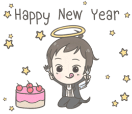 Angelito : Happy New Year sticker #13990028