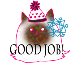 Christmas and cute animals sticker #13990063