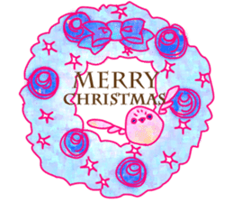 Christmas and cute animals sticker #13990067