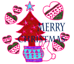 Christmas and cute animals sticker #13990069