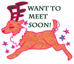 Christmas and cute animals sticker #13990076