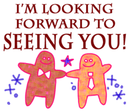 Christmas and cute animals sticker #13990077