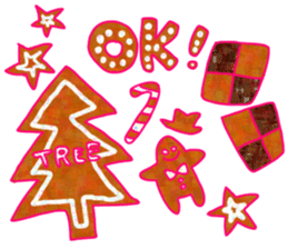 Christmas and cute animals sticker #13990078