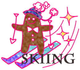 Christmas and cute animals sticker #13990086