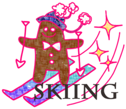 Christmas and cute animals sticker #13990086