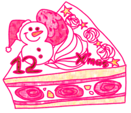 Christmas and cute animals sticker #13990087