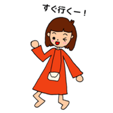 Everyday conversation used by girls sticker #13990465