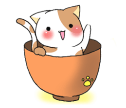 Bowl of cat sticker #13990808
