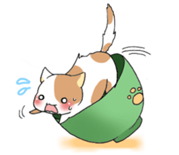 Bowl of cat sticker #13990809