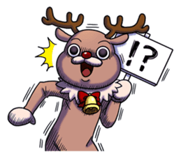 Reindeer's Xmas alone sticker #13991443