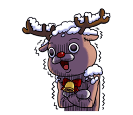 Reindeer's Xmas alone sticker #13991446