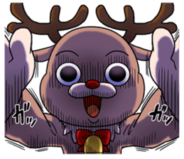 Reindeer's Xmas alone sticker #13991457