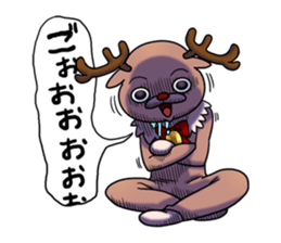 Reindeer's Xmas alone sticker #13991458