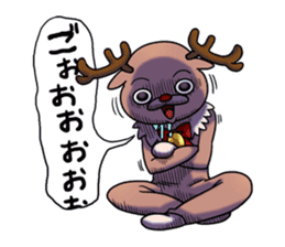 Reindeer's Xmas alone sticker #13991458