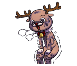 Reindeer's Xmas alone sticker #13991462