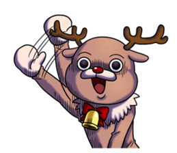 Reindeer's Xmas alone sticker #13991466